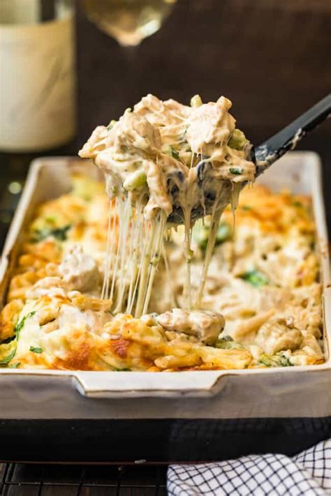 Cheesy Chicken Alfredo Bake Easy Chicken Recipes