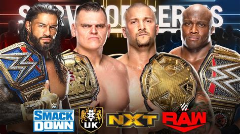 Wwe Survivor Series Dream Match Card Raw Vs Smackdown Vs Nxt Vs