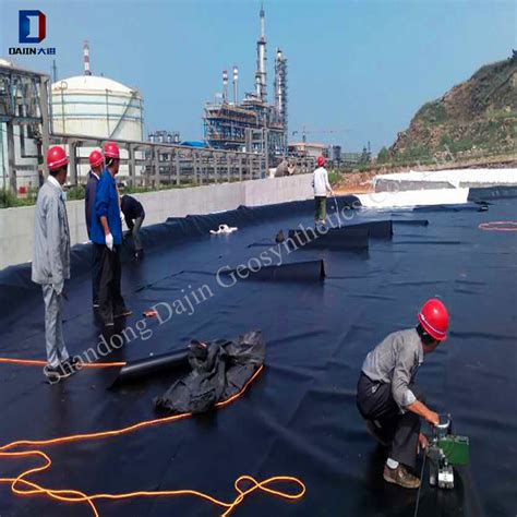 Hdpe Lldpe Mm Mm Dam Pond Liner For Landfill Salt Pond Liner