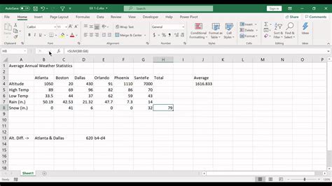 Excel Module 1 Guide Youtube