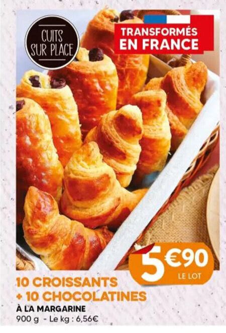 Promo 10 CROISSANTS 10 CHOCOLATINES Chez E Leclerc