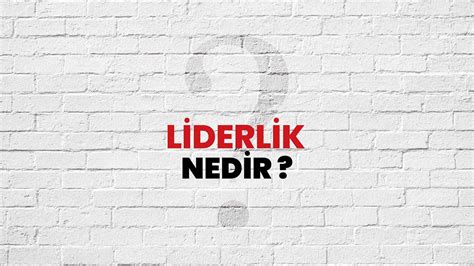 Liderlik Nedir Ne Demek TÜBİTAK Ansiklopedi ile Liderlik Ne Anlama