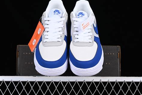 Nike Air Force 1 Low Timeless White Game Royal Neutral Grey For Sale