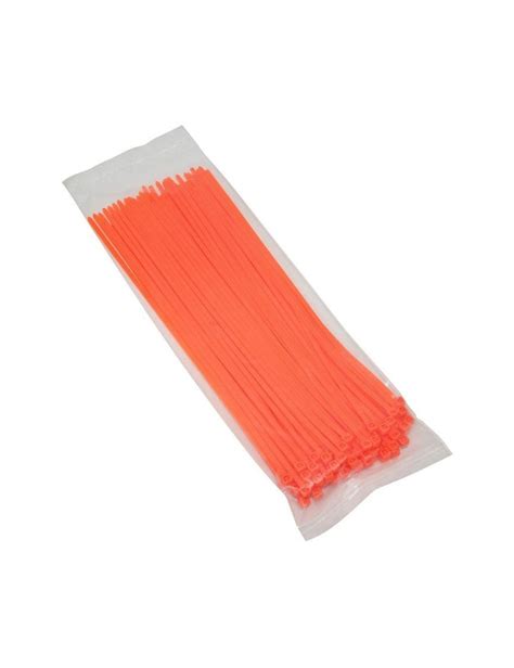 COLLIER DE SERRAGE NYLON TYPE RILSAN 3 6x250mm ORANGE FLUO VENDU PAR