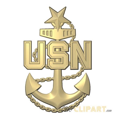 Us Navy Senior Chief Petty Officer 3d Relief Model Cnc Clipart