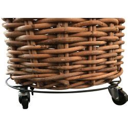 Mega Rund Trolley T Rattankurv Rattan Accessories A Living Aps