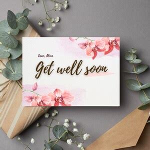 Personalized Get Well Soon Card Editable Digital Download Printable ...