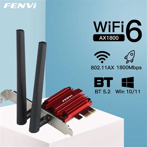 Fenvi Adaptador Inal Mbrico Wifi Pcie Ax Adaptador Inal Mbrico De