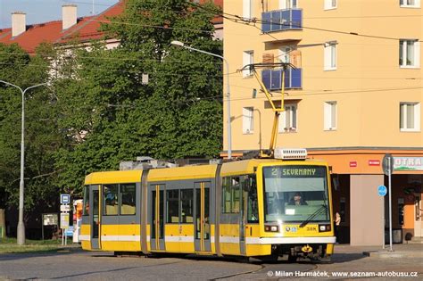 Fotografie Škoda Astra 03T4 308 PMDP Plzeň Slovany náměstí Milady