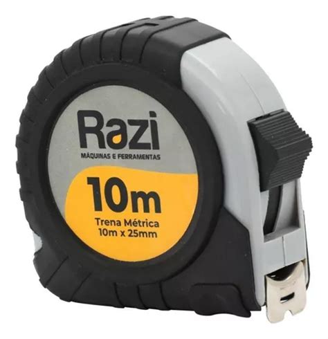 Trena Métrica Emborrachada Trava Razi Unic de 10 m x 25 mm MercadoLibre