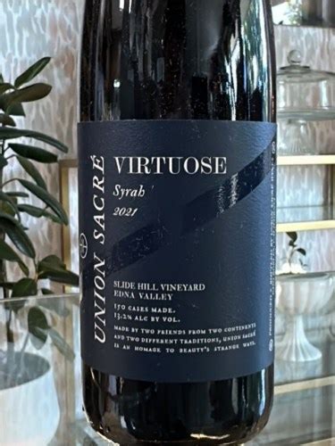 Union Sacré Virtuose Slide Hill Vineyard Syrah Vivino US