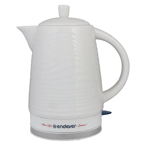 Электрический чайник Endever керамический KR-460C, белый 90232 ...