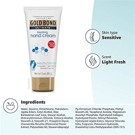 Gold Bond Healing Hand Cream 3 Oz With Aloe Moisture That Lasts