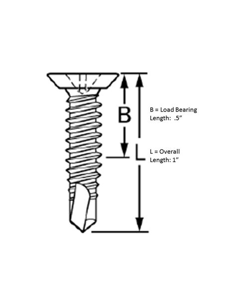 Elco Ebn200 Biflex 12 14 X 1 3pt Phillips Flat Head Undercut 2 Point 300 Series Stailess