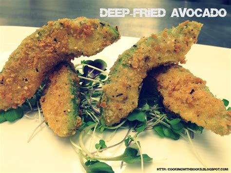 Deep Fried Avocado Cooking With Books