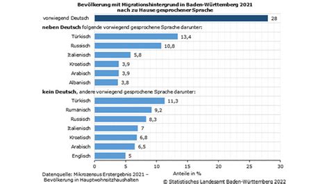 Ergebnisse Mikrozensus 2021 Bei Bevölkerung mit Migrationshintergrund