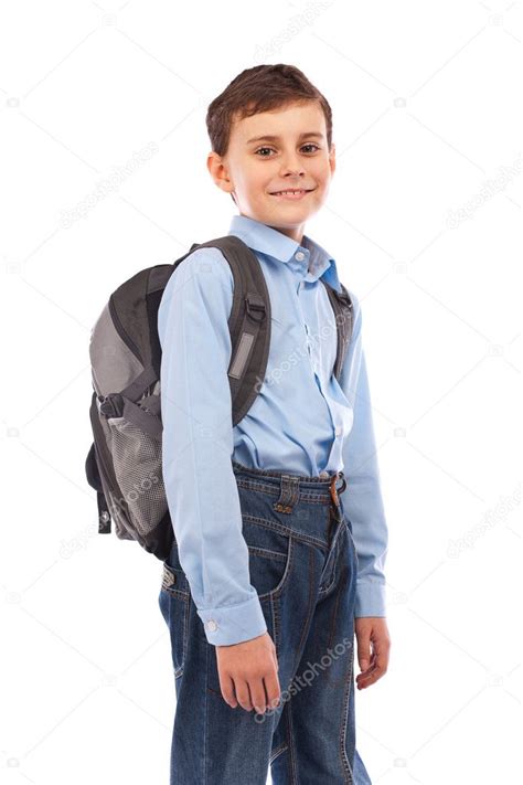 School Kid With Backpack — Stock Photo © Xalanx 4814201