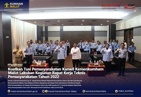 Kuatkan Tusi Pemasyarakatan Kanwil Kemenkumham Malut Lakukan Rapat