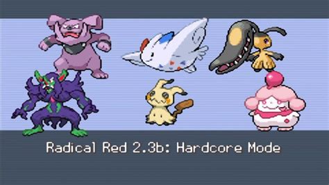 Pokemon Radical Red 2 3 Hardcore Mono Fairy Elite 4 Champion YouTube