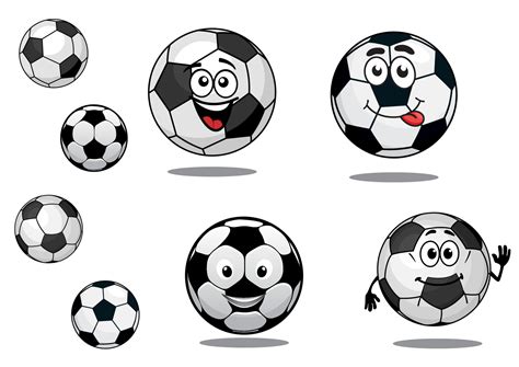 pelotas de fútbol o fútbol de dibujos animados 11521341 Vector en Vecteezy