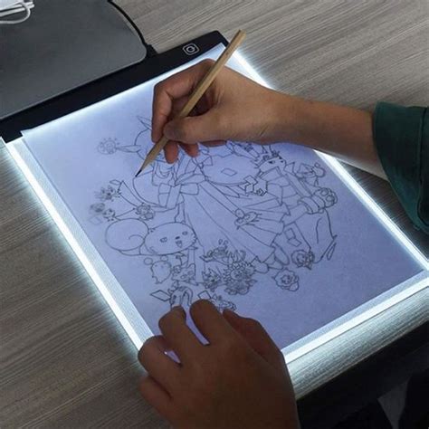 Tablette Lumineuse A Led Pad Avec Luminosit R Glable Table Dessin