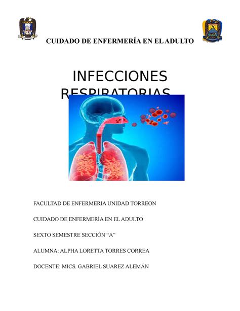 Infecciones Respiratorias En El Adulto Cuidado De Enfermer A En El