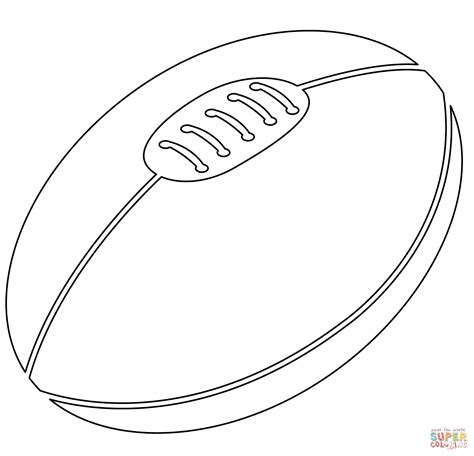 Coloriage Ballon de rugby Coloriages à imprimer gratuits