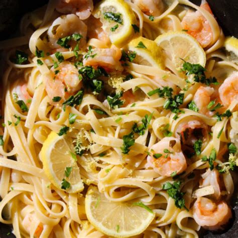 Quick And Easy Shrimp Scampi With Linguine Pasta Con Scampi