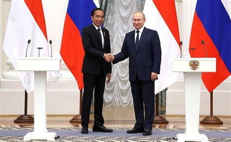 Press Statements Following Russian Indonesian Talks • President Of Russia