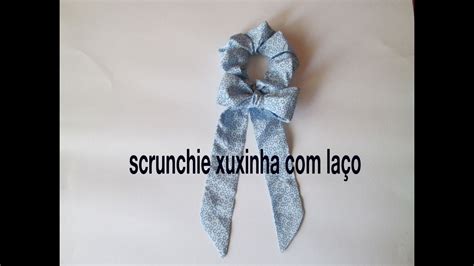 Como fazer scrunchie xuxinha laço How to make scrunchies YouTube