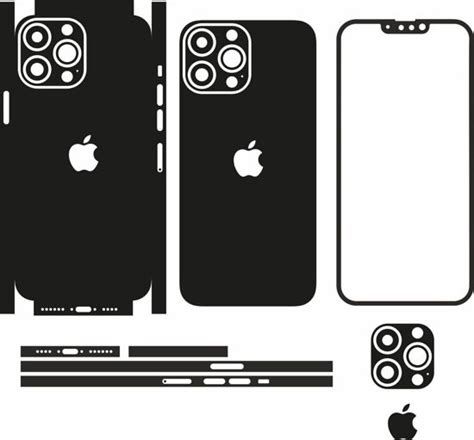 Vector Hub Iphone 13 Pro Max Skin Template