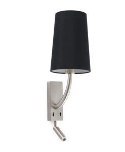 Aplique Con Lector Led Oro Viejo Mate Y Negro Rem