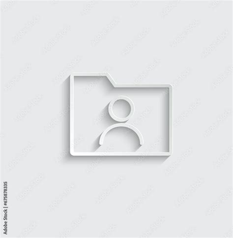 folder icon vector personal folder icon user documents Stock Vector ...