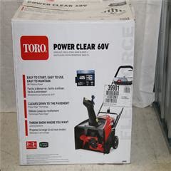 Toro Cm Power Clear E V Snow Blower Local Pick Up Only