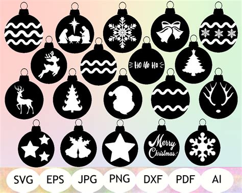 Christmas Ornaments Svg Christmas Decoration Svg Christmas Etsy