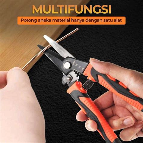 Jual Obun Gunting Kawat Listrik Multifungsi Straight Wire Cutter 706028