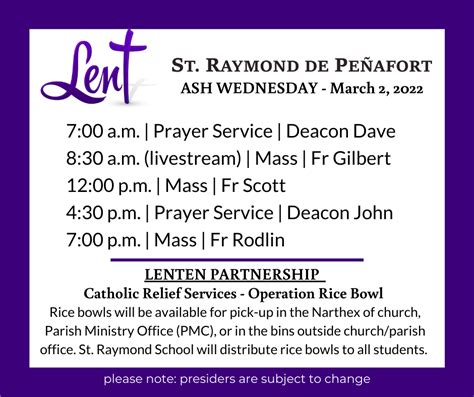 ASH Wednesday | Prayer Service | Deacon Dave | Saint Raymond