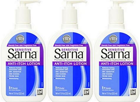 Sarna Sensitive Anti Itch Lotion 7 5oz 3 Pack ~ 303160230752 Ebay