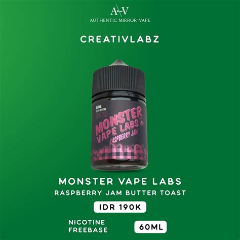 Jual Monster Vape Labs Raspberry Jam Usa 60ml By Jam Monster Lf