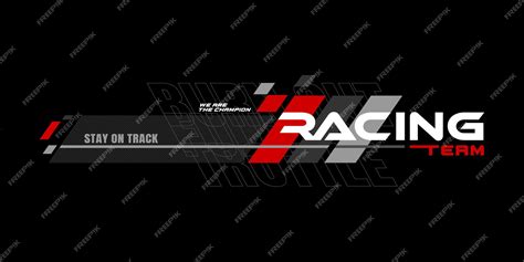 Premium Vector Racing Sport Typography Design For Print Ready T