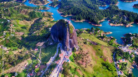 The Rock Of Guatap Stock Photo Adobe Stock