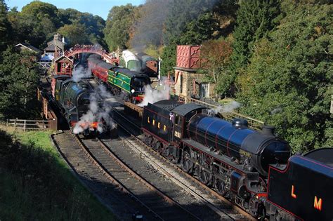 Busy Time At Goathland Lner Class B1 No 61264 Running As Flickr