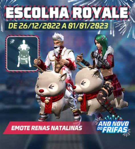 Escolha Royale Free Fire Como Conseguir O Emote Renas Natalinas Ps Verso