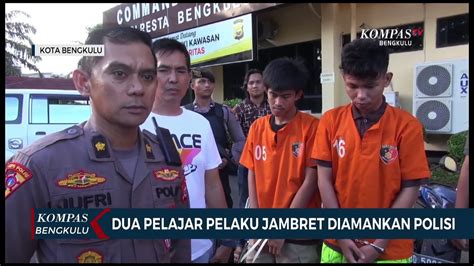 Dua Pelajar Pelaku Jambret Diamankan Polisi Video Dailymotion