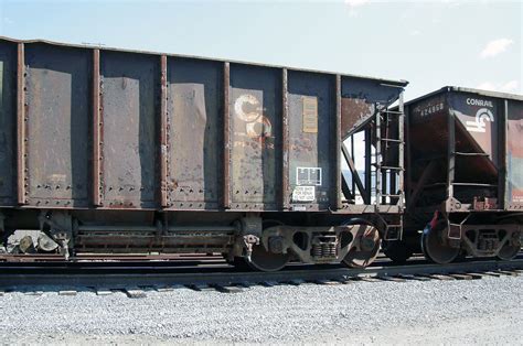 CSX Manifest Freight Train With MOW Ballast Hopper Cars In Flickr