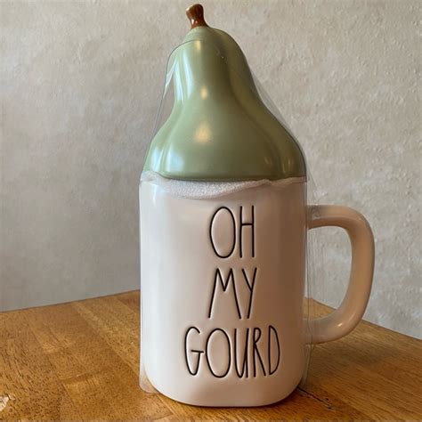 Rae Dunn Other Rae Dunn Oh My Gourd Coffee Mug With Light Mint