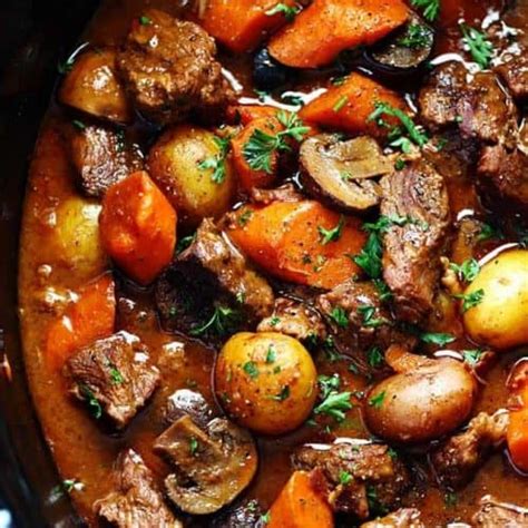 Slow Cooker Beef Bourguignon The Recipe Critic