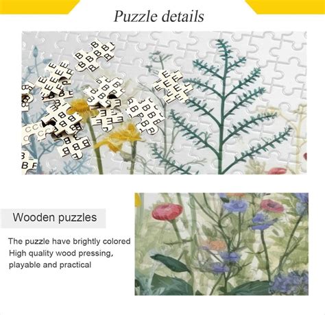 Wild Flower Wooden Jigsaw Puzzles Intellectual Entertainment