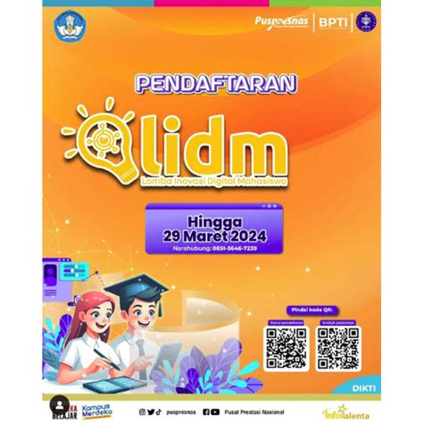 Pendaftaran Lomba Inovasi Digital Mahasiswa LIDM Tahun 2024 Telah