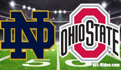 Notre Dame Vs Ohio State Football Week 1 2022 Full Game Replay Ncaa College Football Watch Live Free